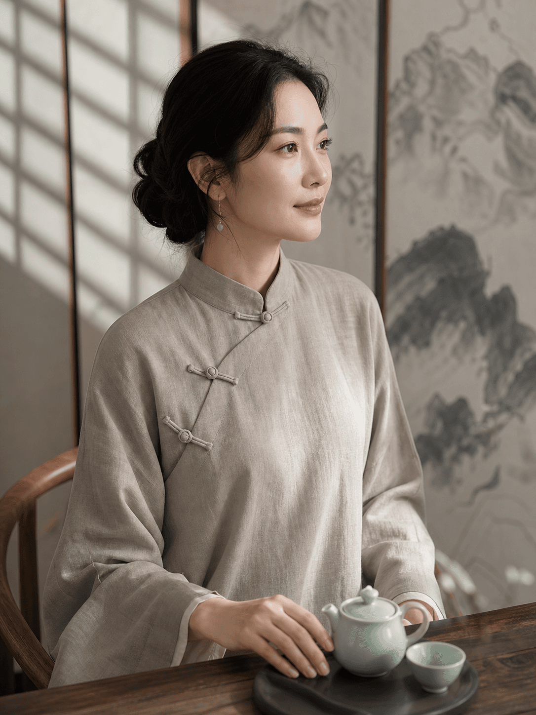 Modern Chinese Tea Portrait