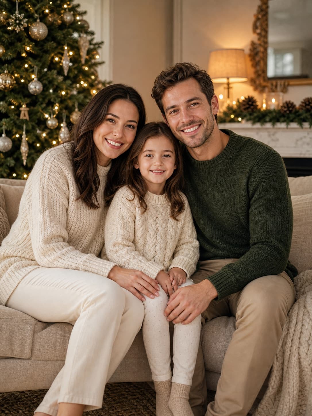 Holiday card portrait